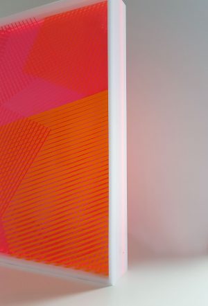 Kate Banazi - Thropugh the Sqaure Window 131 - Screenprinting on Perspex