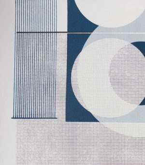 Kate Banazi - Blue Facade 2 - Silkscreen Print