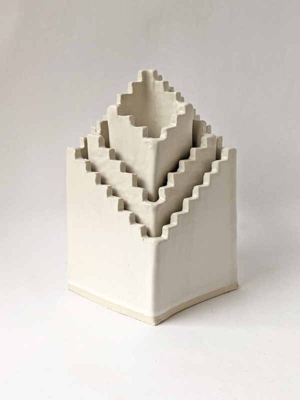 Natalie Rosin - Stair to Nowhere No 2 - Ceramic Sculpture