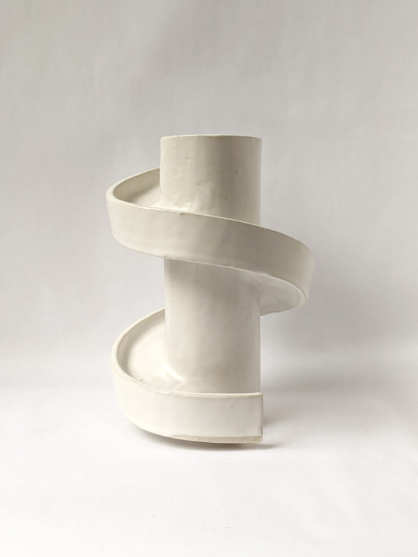 Natalie Rosin - Spiral Stair - Ceramic Sculpture