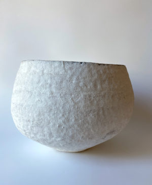 Big White Pod - Katarina Wells - Ceramic Sculpture