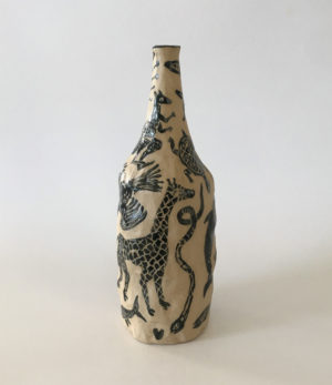 Karlien van Rooyen - Chappie Vessel I - Ceramic Sculpture
