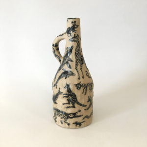 Karlien van Rooyen - Chappie Vessel III - Ceramic Sculpture