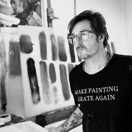 Image of Brett Anthony Moore in his studio.