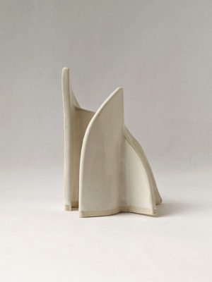 Adobe in White I - Natalie Rosin - Ceramic Sculpture