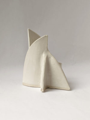 Adobe in White I - Natalie Rosin - Ceramic Sculpture