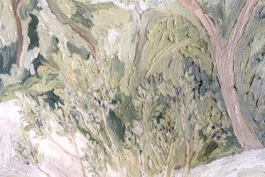Silky Tea Tree - Chloe Caday - Landscape Painting - Darlings