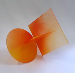 Marigold Fold - Kate Banazi - Coloured Acrylic Sculpture - Darlings