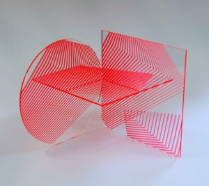 Redline - Kate Banazi - Coloured Acrylic Sculpture - Darlings