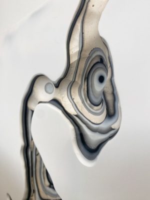 William Versace - Oyster 1 and 2 - resin wall sculpture