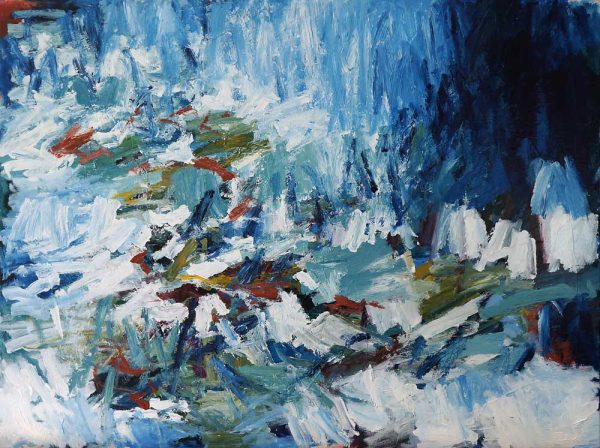 Abstract landscape - acrylic on canvas painting - Front Valley - by Australian Artist Belinda Street