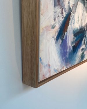 Abstract landscape - acrylic on board painting - Fragments Frame Detail - by Australian Artist Belinda Street