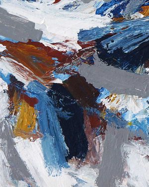 Abstract landscape - acrylic on canvas painting - Peak Season 1 - by Australian Artist Belinda Street