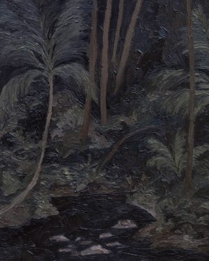 Chloe Caday - Australian Filipino Artist - oil on linen painting, framed in Tasmanian oak - Sirena and Bulan