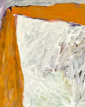 Abstract landscape - oil on canvas painting - Honey Milk - by Australian Artist Mim Fluhrer