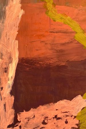 Abstract landscape - oil on canvas painting - Mana - by Australian Artist Mim Fluhrer