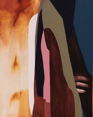 Remembering the Sun by Isabelle de Kleine - Watercolour, gouache + acrylic on paper, Framed under Perspex in Tasmanian oak.