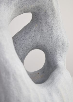 Closed Form #23.042 - Australian Stoneware sculpture by Kerryn Levy