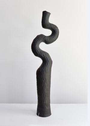 Asymmetry Vessel #23.030 - Australian stoneware sculpture by Kerryn Levy