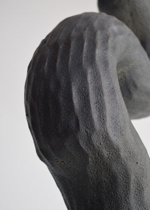 Asymmetry Vessel #23.030 - Australian stoneware sculpture by Kerryn Levy