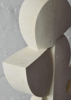 Shapes of the Mind IV - Australian limestone sculpture by Lucas Wearne