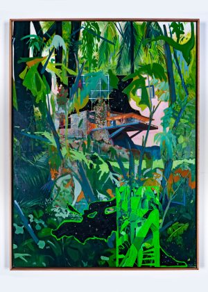 The Vandamm House - Contemporary Landscape Painting by Michael Carney