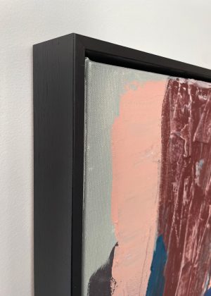 Melissa Boughey - abstract landscape painting - black stained oak frame