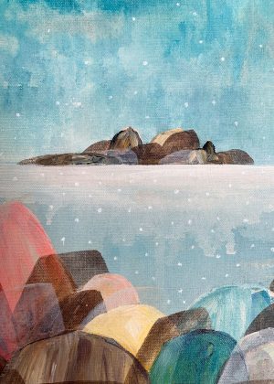 Heart Full of Hope, Shells Turn to Sand - by Australian Artist Ingrid Daniell