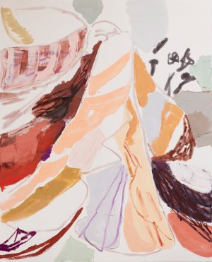Sitting in Tjoritja, East Mac Ranges (ochre hill medley) III - Melissa Boughey - abstract oil painting