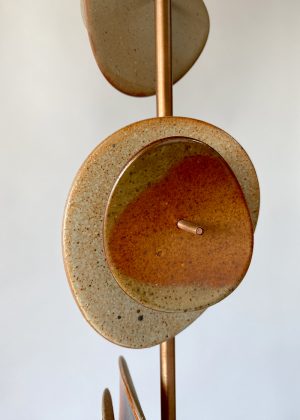 Leaf Drop Set No.3 Series 3 (Shino Glaze) - Odette Ireland - Sculpture