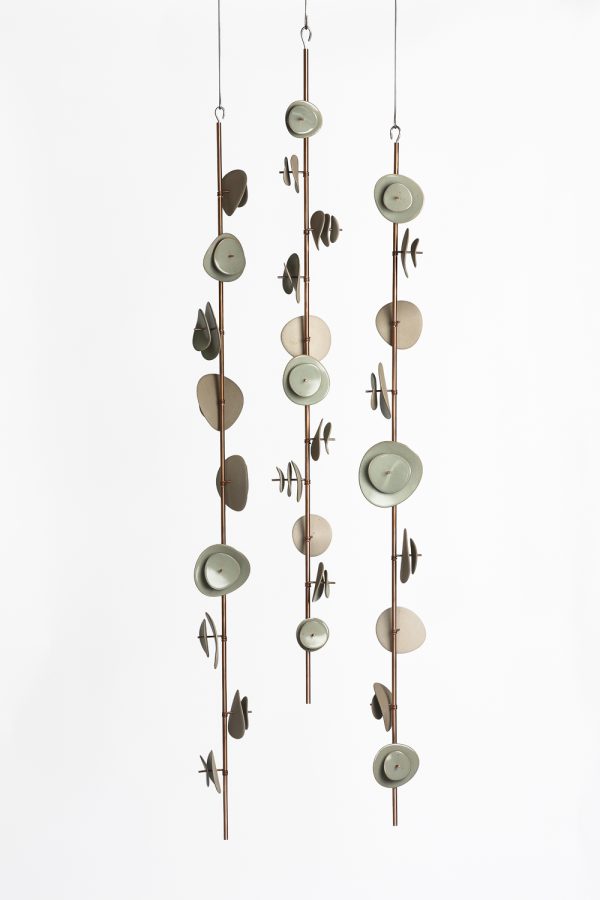 Leaf Drop Set No.4 Series 3 (Celadon Glaze) - Odette Ireland - Sculpture