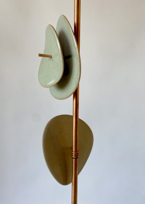 Leaf Drop Set No.4 Series 3 (Celadon Glaze)- Odette Ireland - Sculpture