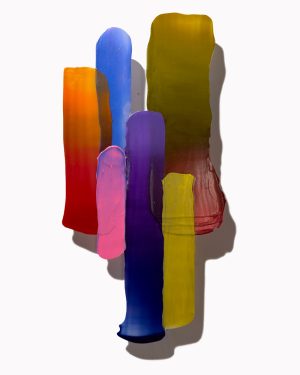 Brett Anthony Moore, Contemplation (light turned off), acrylic abstract wall sculpture