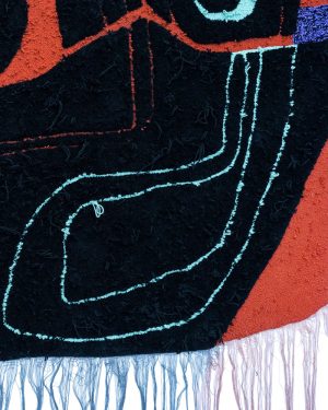 Georgia Bisley, Unmask, wool textile artwork