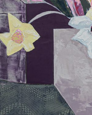 Korynn Morrison, I Bought Myself Flowers, Oil and Cold Wax Painting
