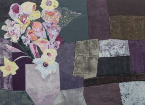 Korynn Morrison, I Bought Myself Flowers, Oil and Cold Wax Painting