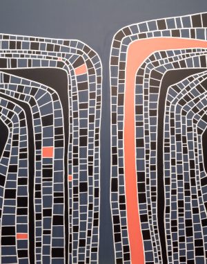 Charmaine Davis, Out To Sea Tapestry II, aboriginal painting