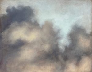 Susie Dureau, Swell, oil sky-scape painting