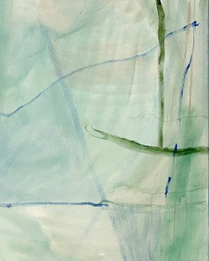 Diana Miller, hello I'm awake now, acrylic abstract painting