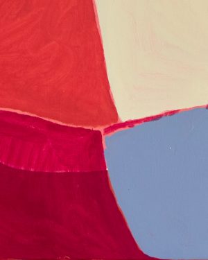 Tiarna Herczeg, RED DIRT, BLUE POOLS, HOT FEET, Aboriginal Acrylic Painting