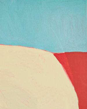 Tiarna Herczeg, RED DIRT, BLUE POOLS, HOT FEET, Aboriginal Acrylic Painting