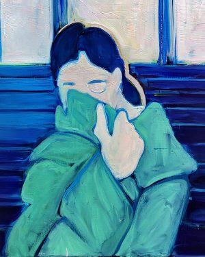 Maria Kostareva, Hiding Place, oil painting