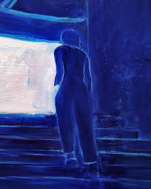 Maria Kostareva, Hiding Place, oil painting