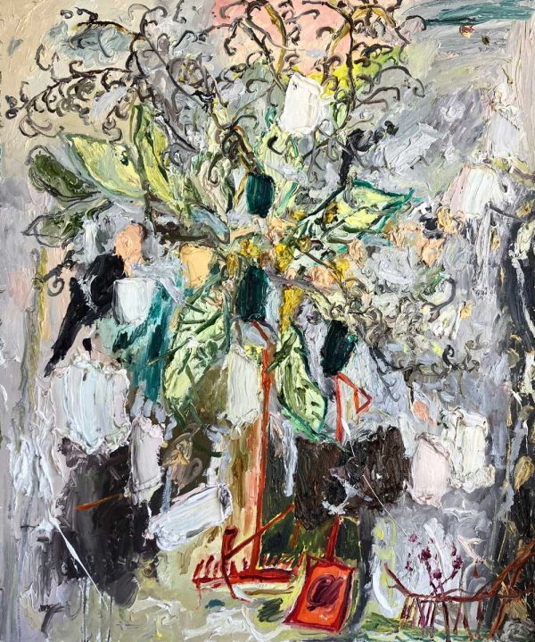 Mitchell Cheesman, Before The Ferns, still-life oil painting