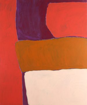 Tiarna Herczeg, Sitting on a Rock Looking Out, Aboriginal Abstract painting