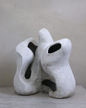 Emma Lindegaard, Outside Looking In, Stoneware sculpture