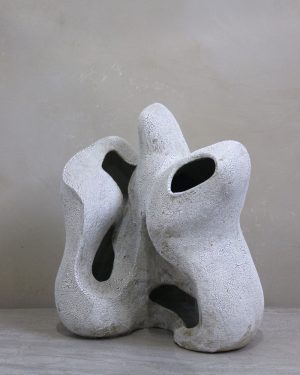 Emma Lindegaard, Outside Looking In, Stoneware sculpture