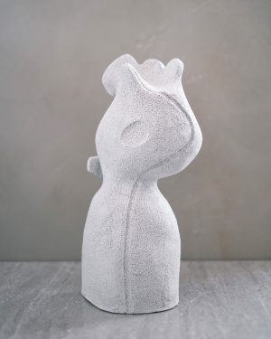 Emma Lindegaard, Because A Flower II, Stoneware sculpture