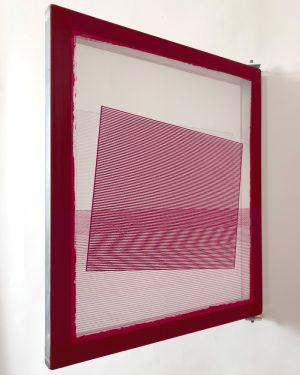 Kate Banazi, Vertigo III, Perspex-framed silkscreen print