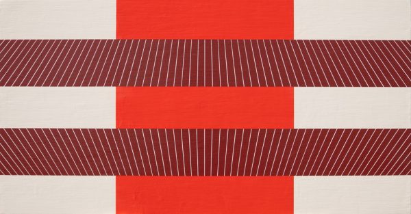 Kasper Raglus, Rhubarb, geometric acrylic + oil painting